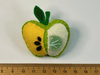 Granny Smith apple felt brooch