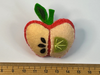 Pink lady apple felt brooch 