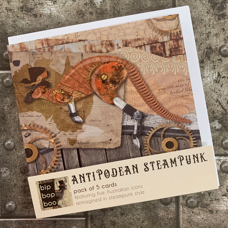 Antipodean steampunk card pack