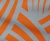 orange and grey striped lining fabric
